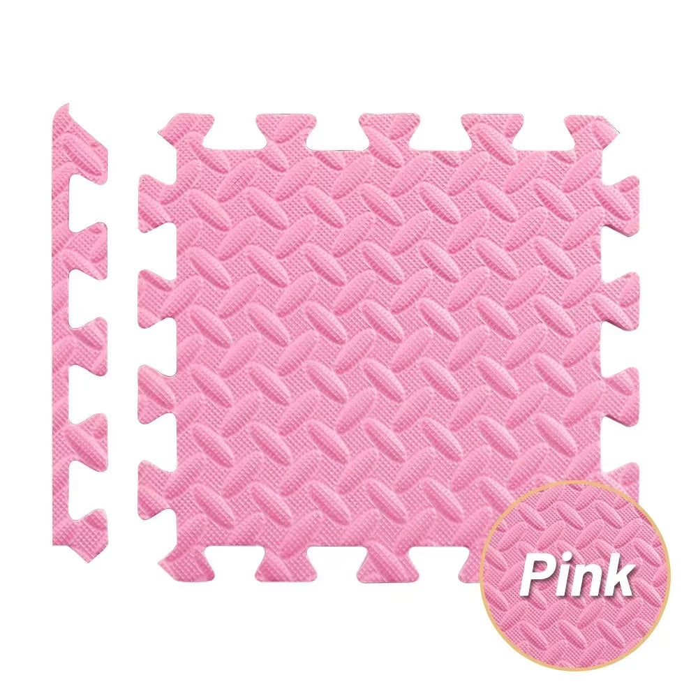 Transform Your Home Gym with 4~20Pcs Puzzle Fitness Mat - Non-Slip EVA Interlocking Foam Tiles for Kids and Adults!