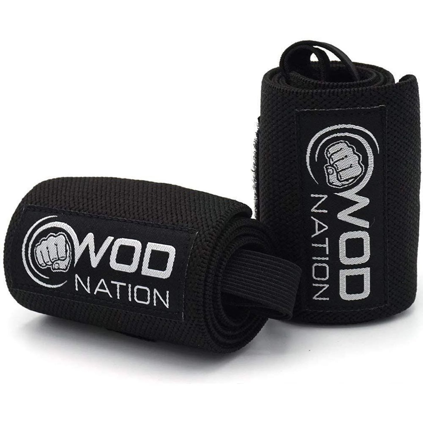 Elevate Your Lifts with Professional 12-Inch Wrist Wraps & Straps - Ultimate Support for Powerlifting and Weightlifting for Men & Women - Black