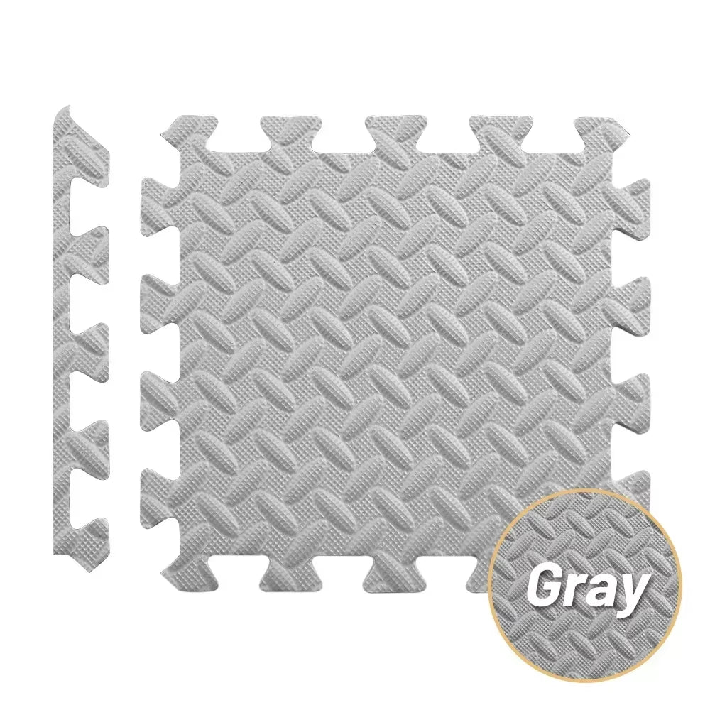 Transform Your Home Gym with 4~20Pcs Puzzle Fitness Mat - Non-Slip EVA Interlocking Foam Tiles for Kids and Adults!