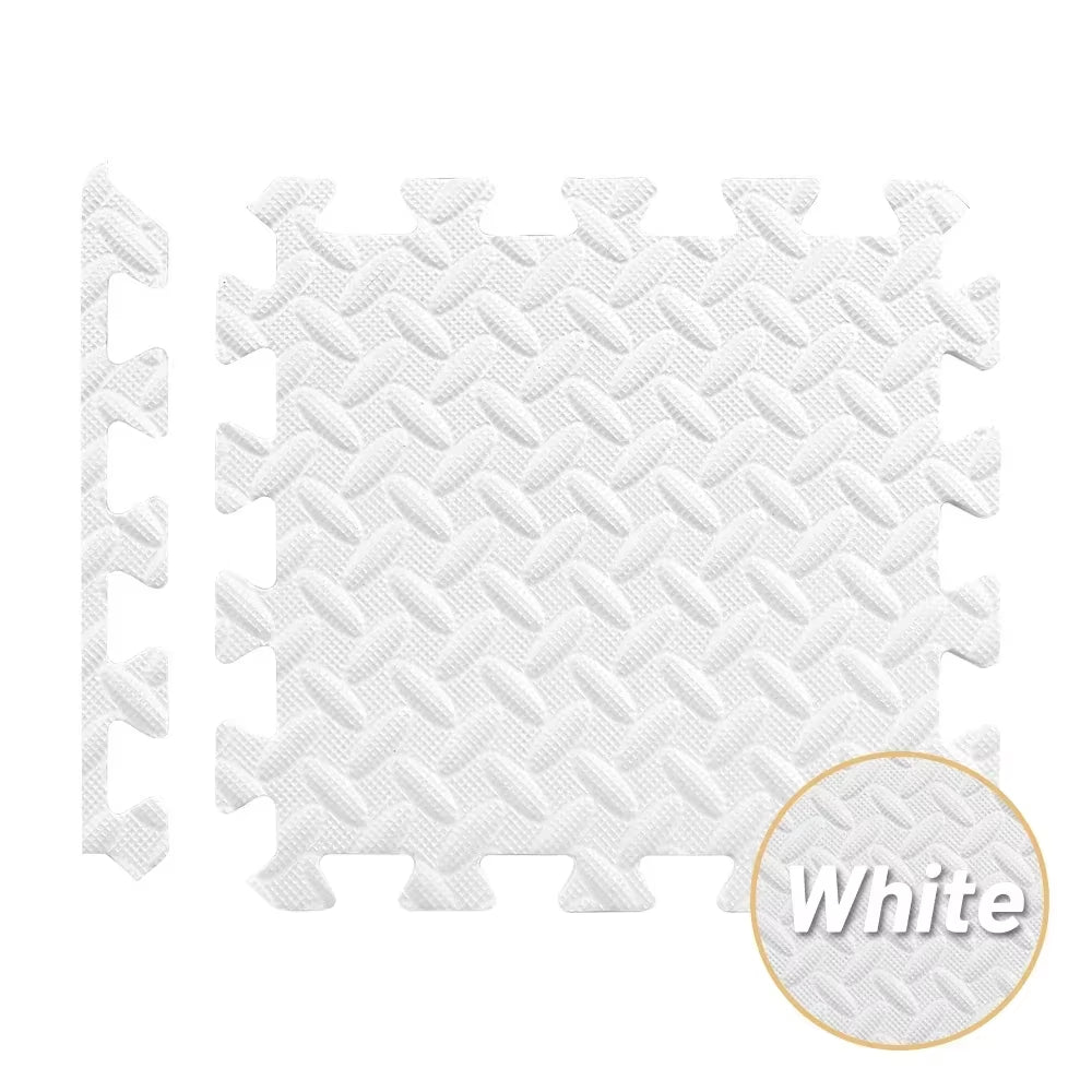 Transform Your Home Gym with 4~20Pcs Puzzle Fitness Mat - Non-Slip EVA Interlocking Foam Tiles for Kids and Adults!