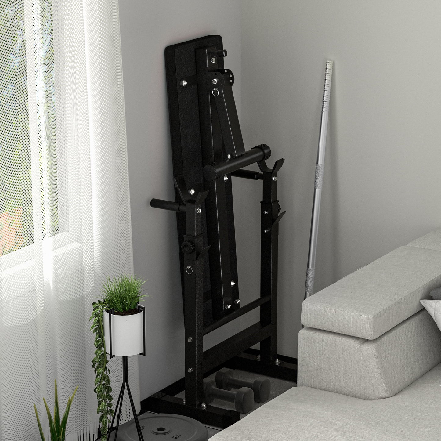 Transform Your Home Workouts with the Ultimate Foldable Adjustable Weight Bench - Compact and Versatile for Muscle Building
