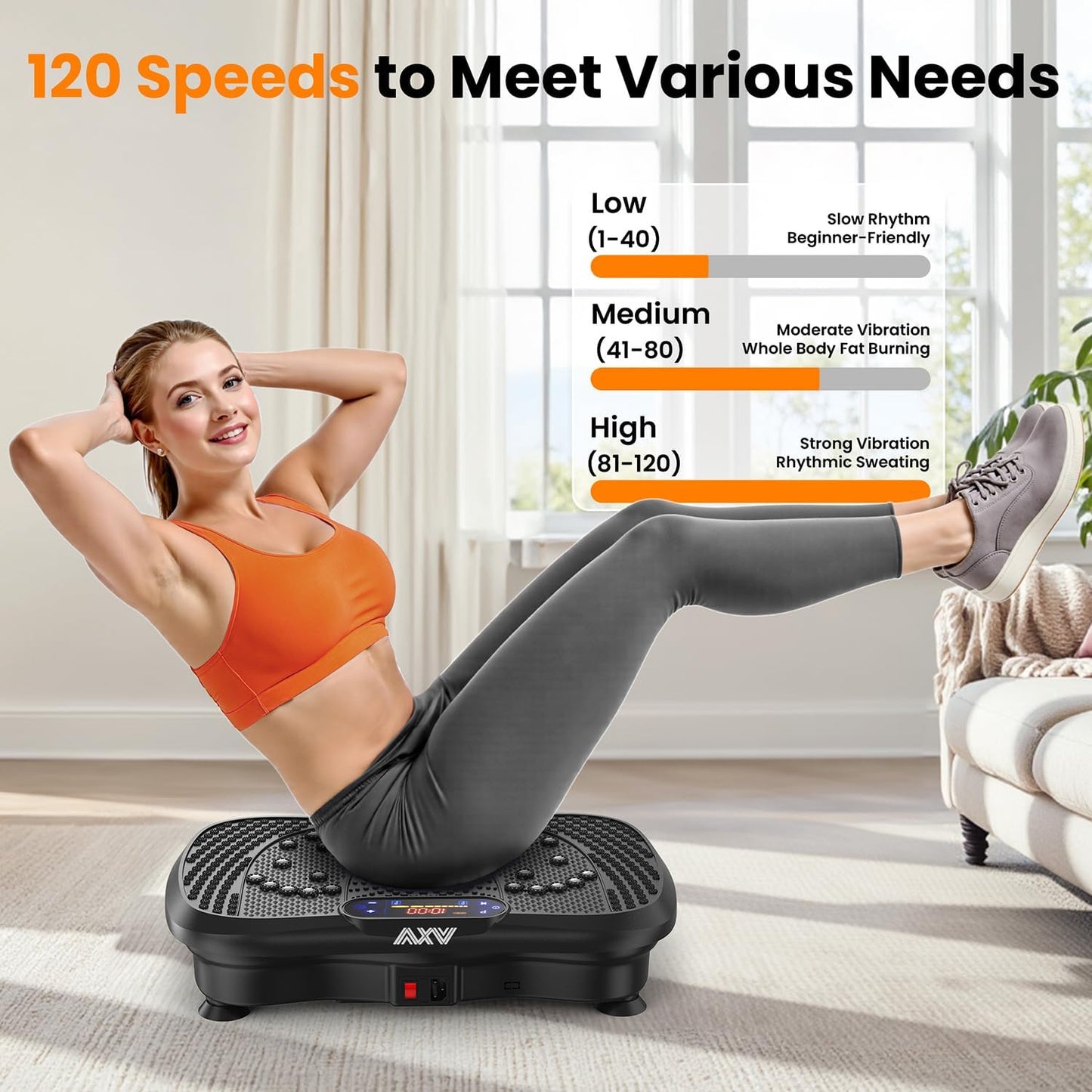 Transform Your Body with the AXV Vibration Plate Fitness Machine - Ultimate Full-Body Shaker for Weight Loss and Muscle Tone