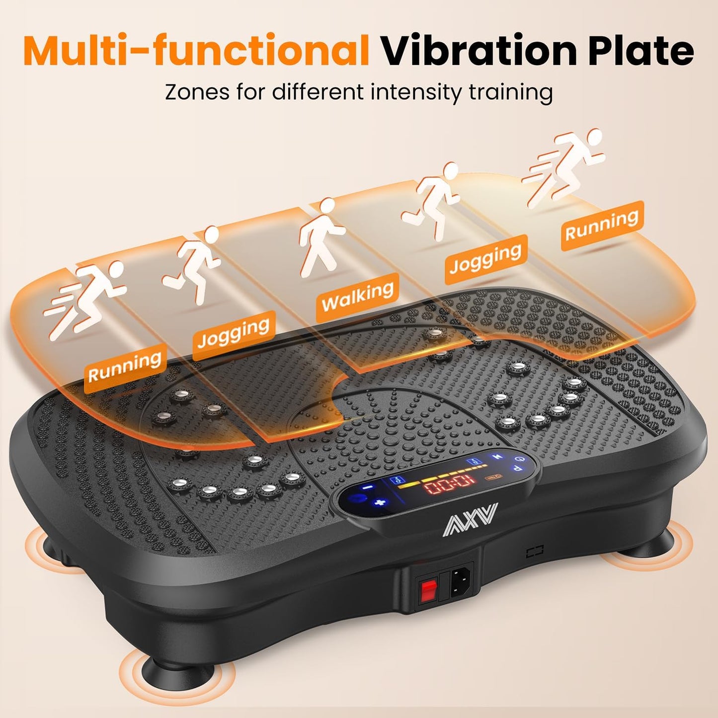 Transform Your Body with the AXV Vibration Plate Fitness Machine - Ultimate Full-Body Shaker for Weight Loss and Muscle Tone