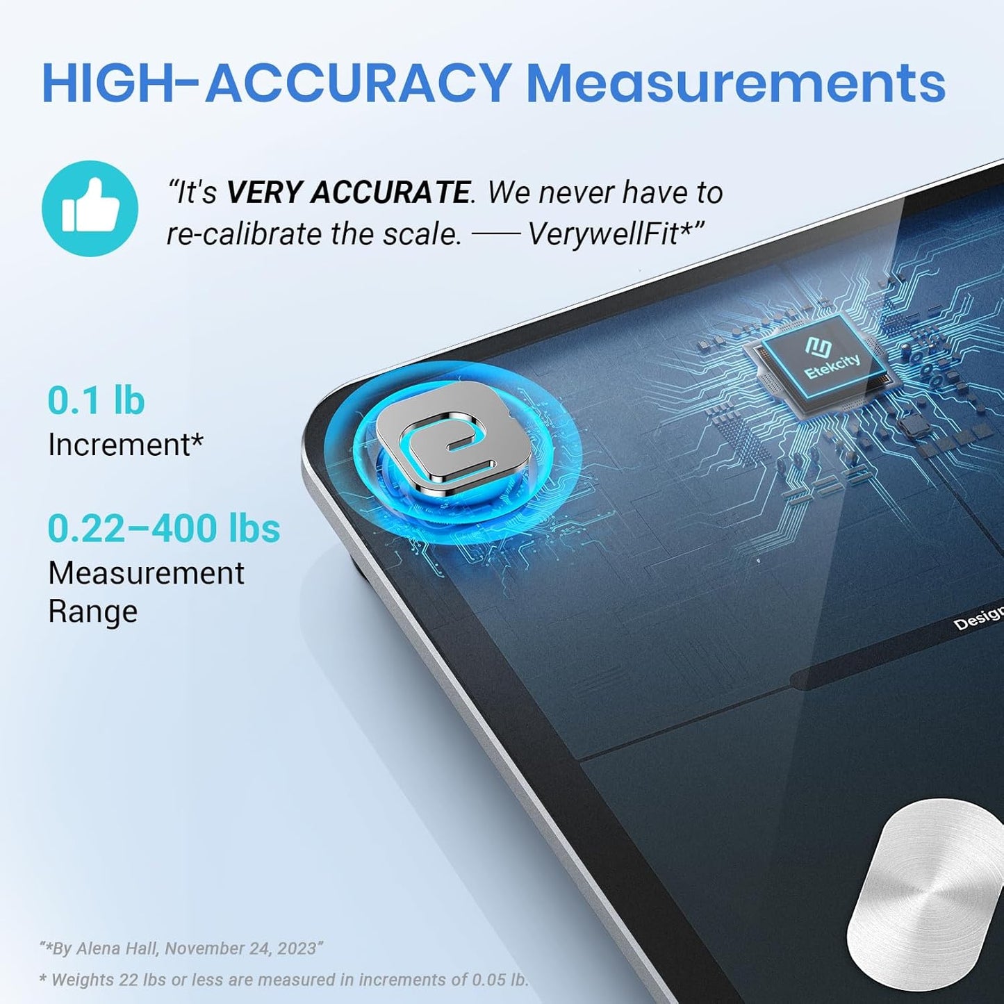Transform Your Health Journey with Our Smart Body Weight Scale - Accurate Bluetooth Bathroom Scale with BMI, Body Fat, and Muscle Mass Tracking