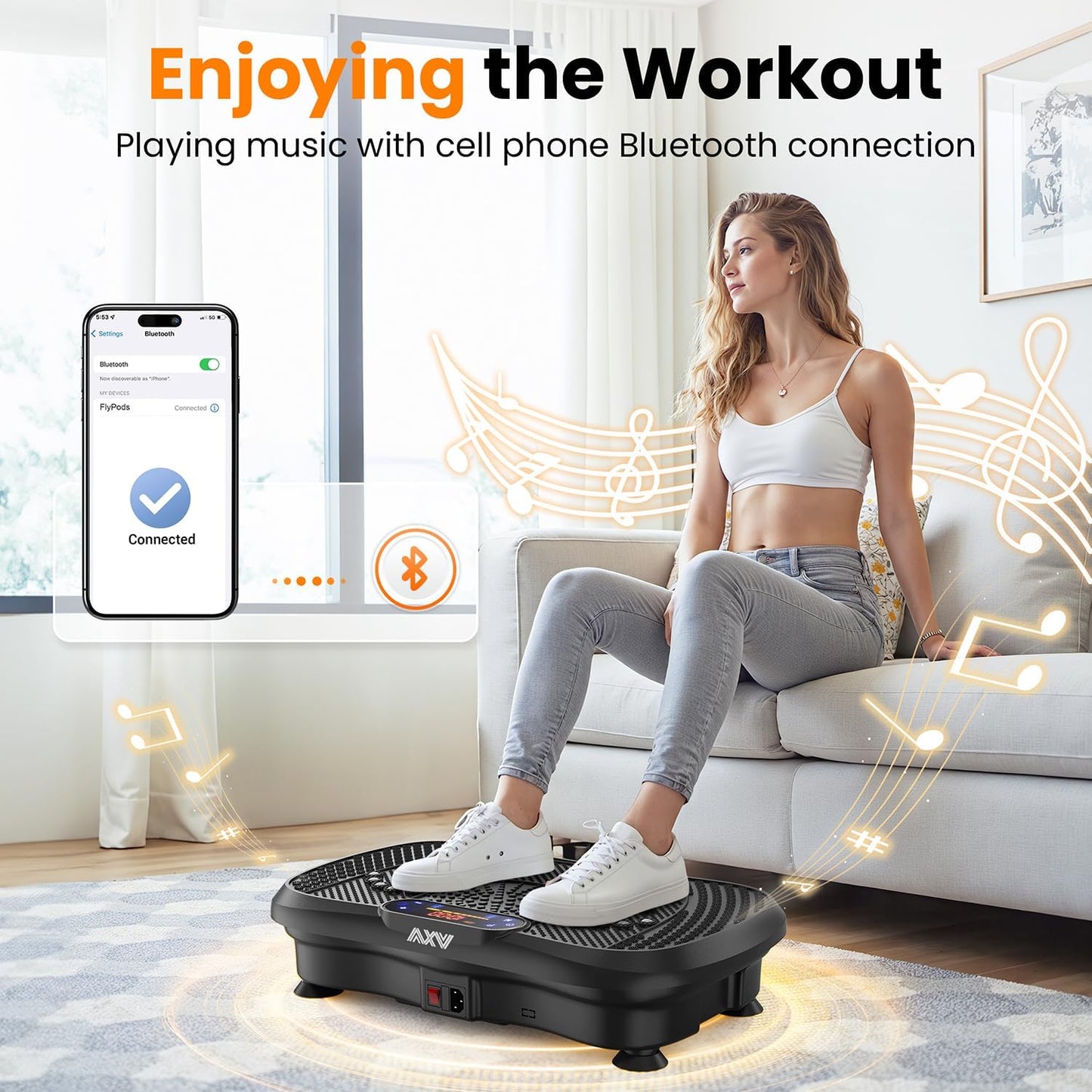 Transform Your Body with the AXV Vibration Plate Fitness Machine - Ultimate Full-Body Shaker for Weight Loss and Muscle Tone