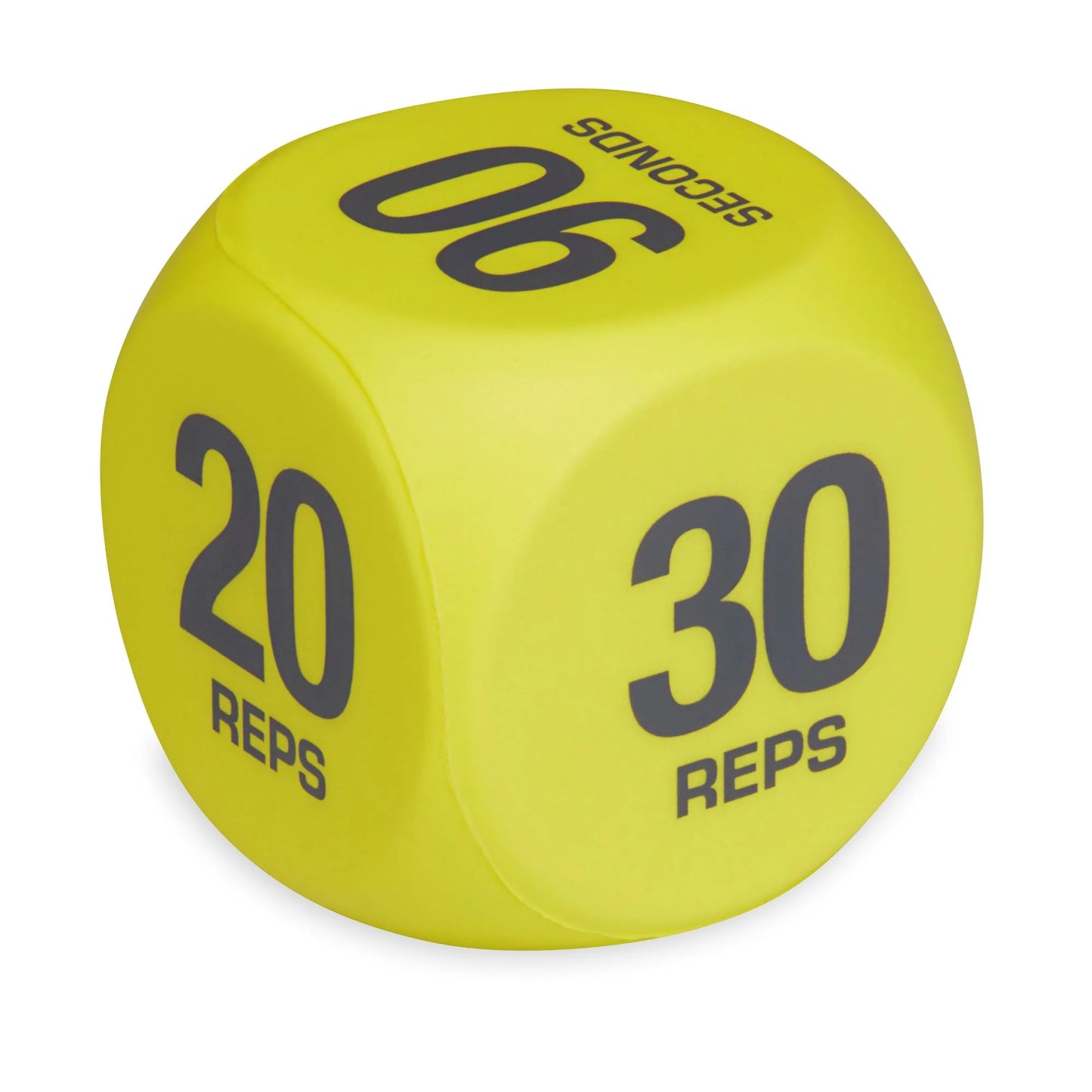 Revitalize Your Workout with Athletic Works 6-Sided Foam Exercise Dice - 2 Count in Vibrant Yellow for Adults 18+