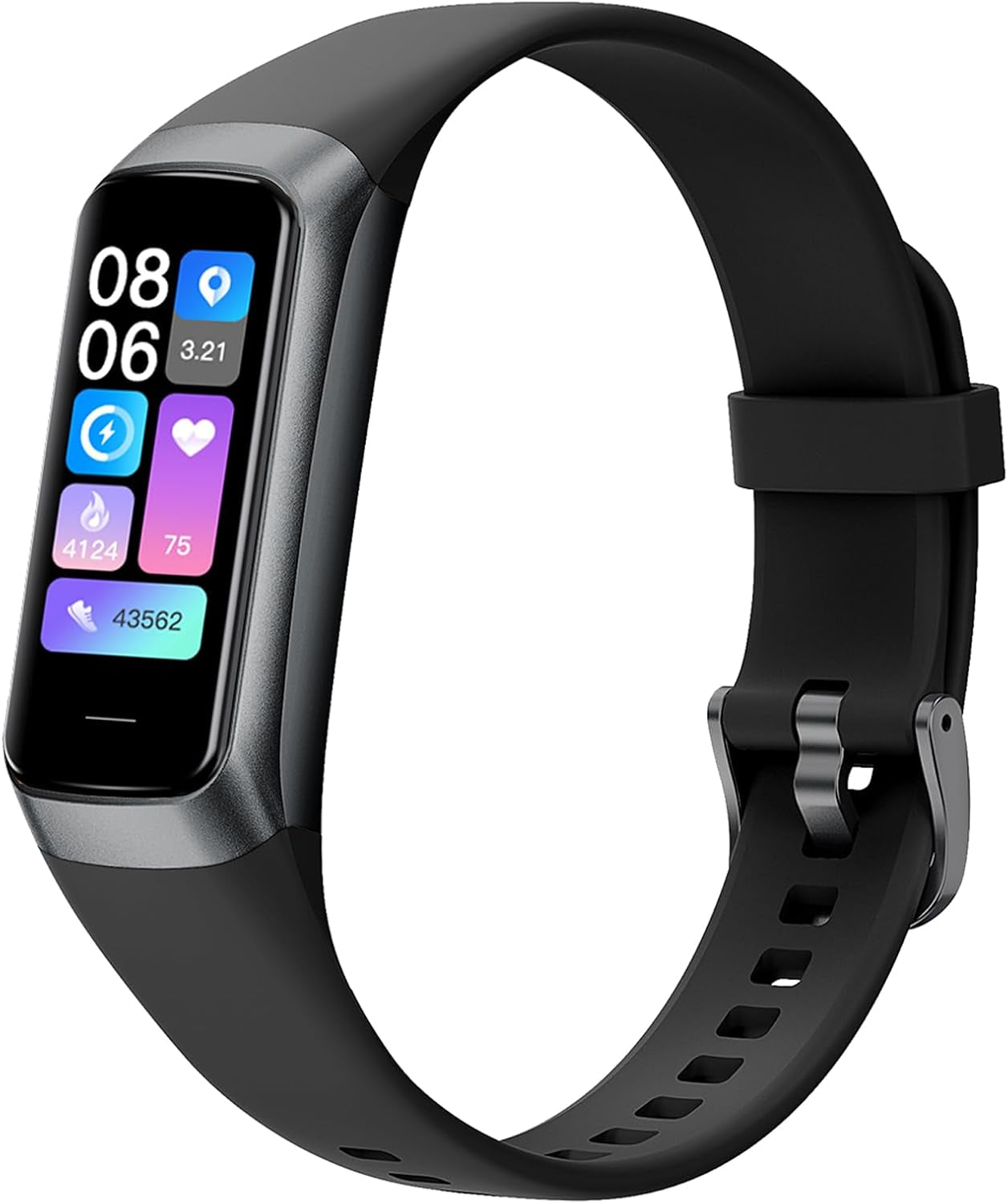 Revolutionary Health & Fitness Tracker for Men and Women - Stylish Amoled Display, IP68 Waterproof, Heart Rate Monitor, and 25 Sports Modes for Ultimate Wellness