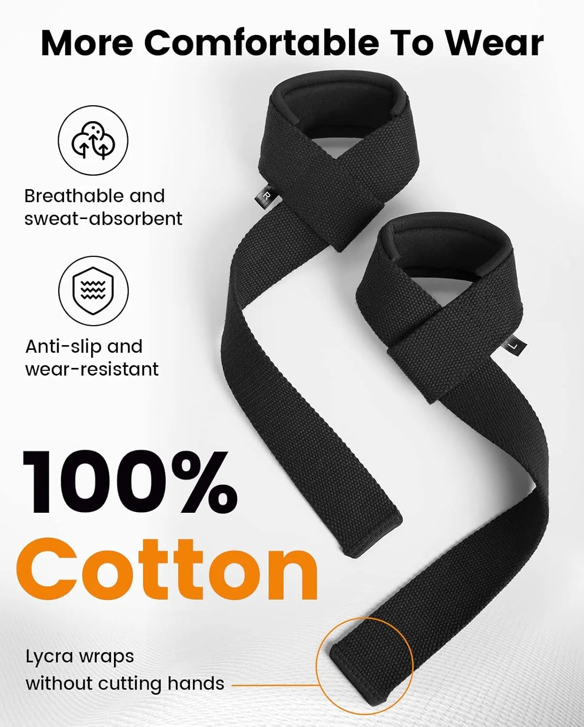 Elevate Your Lifting Game with Pro Gym Reaper Lifting Straps - Durable, Anti-Slip, and Perfect for Deadlifts & Pull-Ups