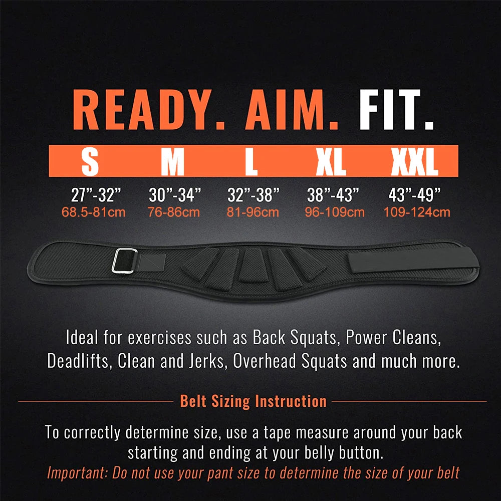 Maximize Your Strength with Our Sports Fitness Weight Lifting Waist Belts - Ultimate Support for Powerlifting, Squats, and Gym Workouts