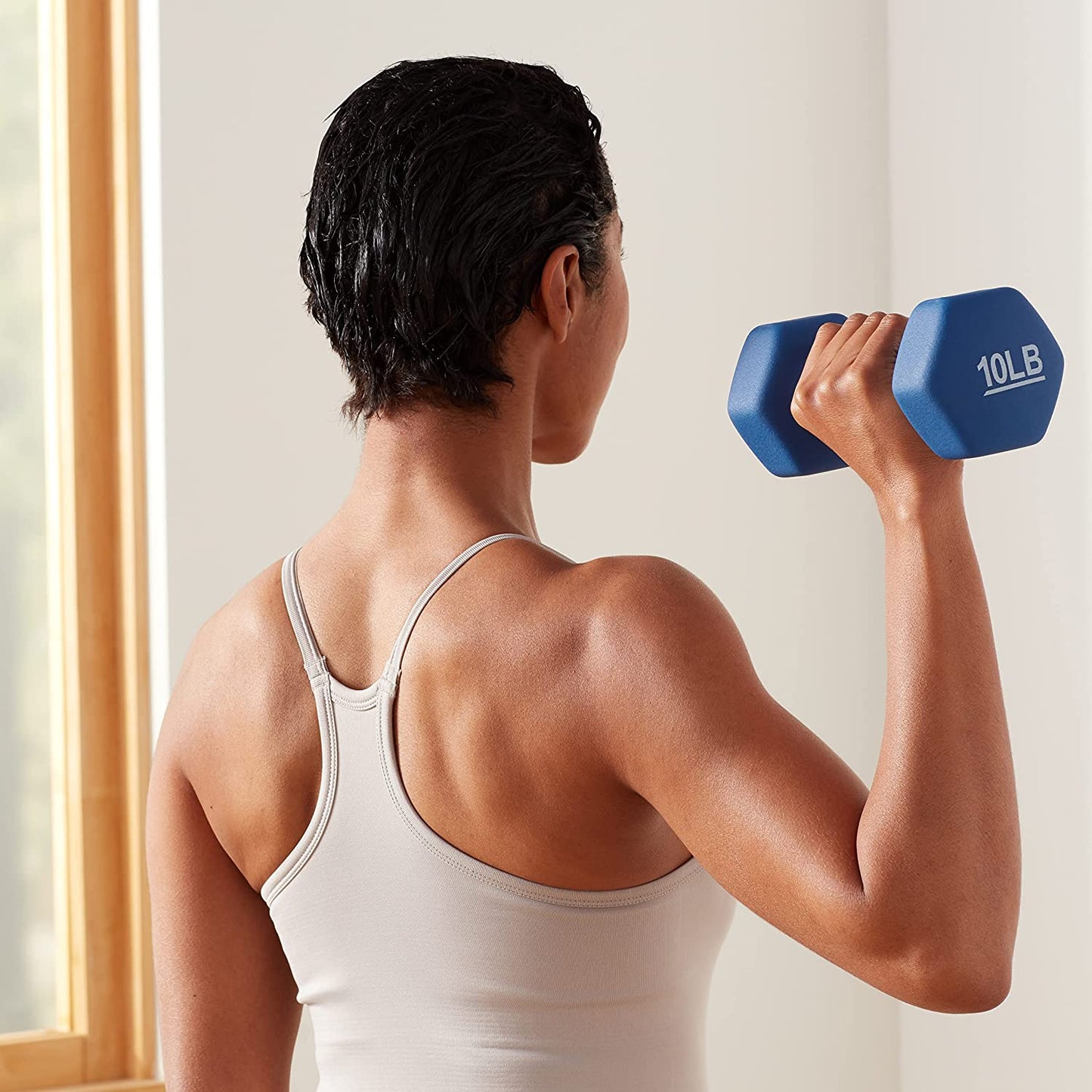 Elevate Your Workout with Our Durable 10 lb Neoprene Dumbbell Set - Perfect for Strength Training and Muscle Toning