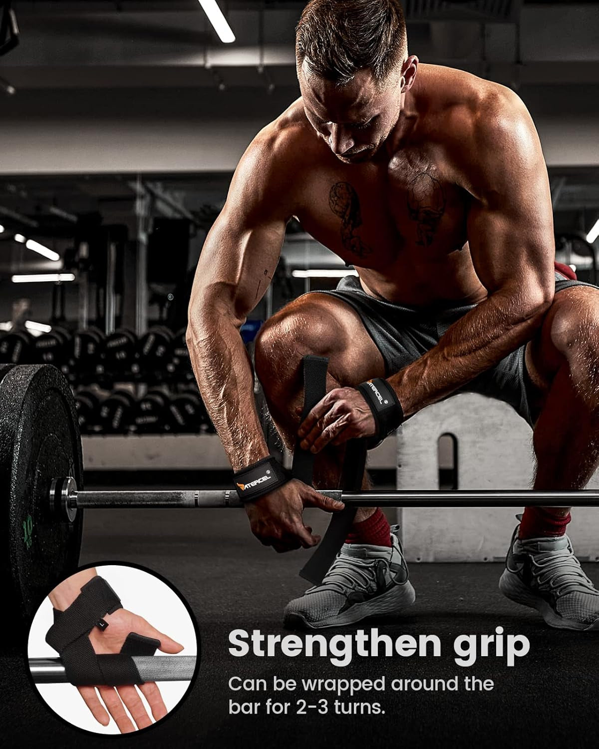 Elevate Your Lifting Game with Pro Gym Reaper Lifting Straps - Durable, Anti-Slip, and Perfect for Deadlifts & Pull-Ups
