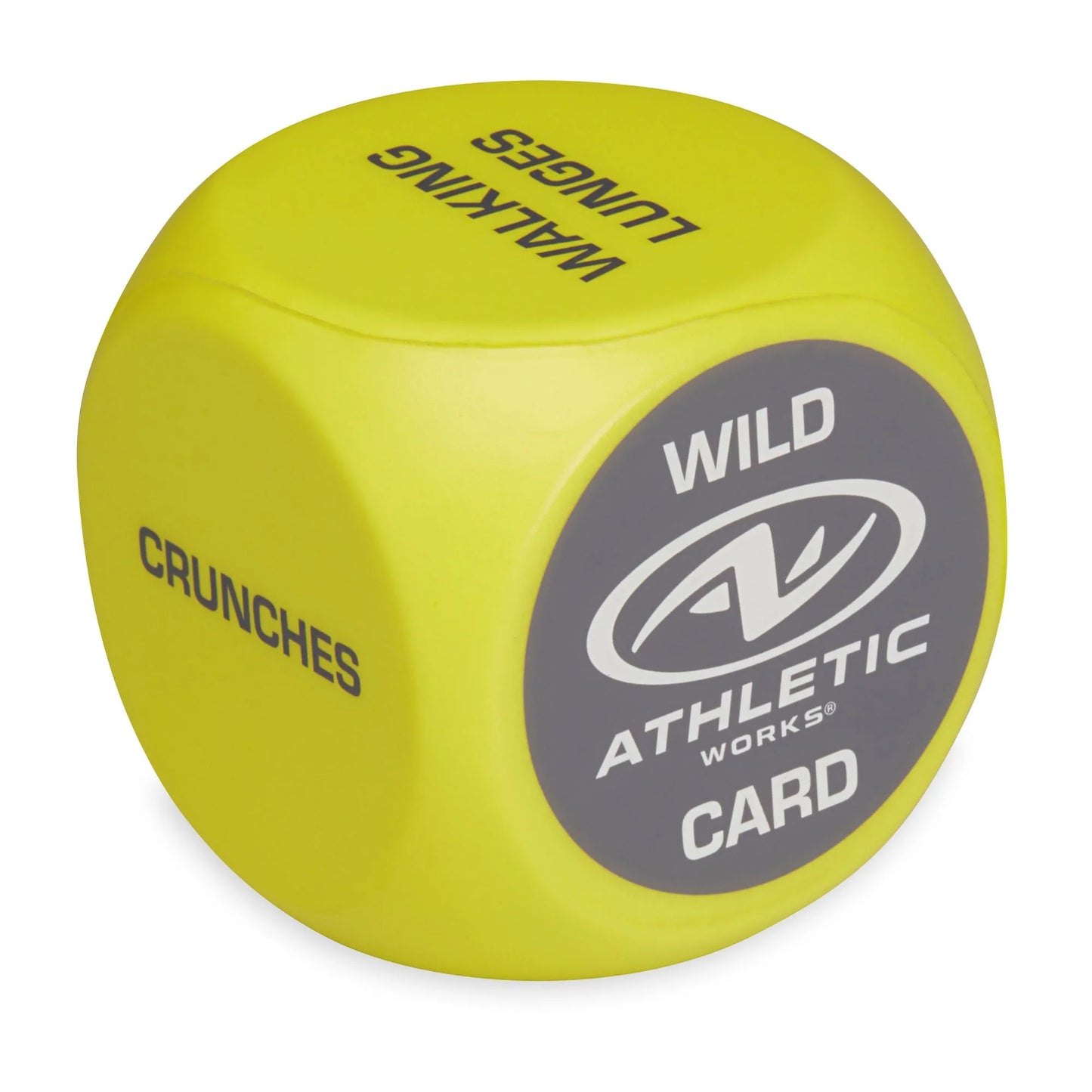 Revitalize Your Workout with Athletic Works 6-Sided Foam Exercise Dice - 2 Count in Vibrant Yellow for Adults 18+
