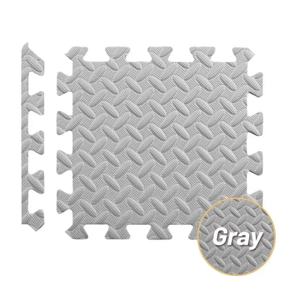 Transform Your Home Gym with 4~20Pcs Puzzle Fitness Mat - Non-Slip EVA Interlocking Foam Tiles for Kids and Adults!