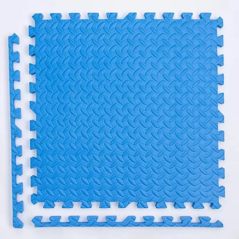 Transform Your Home Gym with 4~20Pcs Puzzle Fitness Mat - Non-Slip EVA Interlocking Foam Tiles for Kids and Adults!