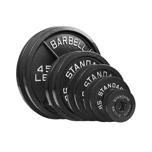 Elevate Your Strength Training with the Premium 175Lb Steel Olympic Plates Set - Perfect for Powerlifting and Weight Lifting Enthusiasts!