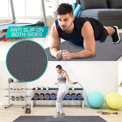 Transform Your Home Gym with 4~20Pcs Puzzle Fitness Mat - Non-Slip EVA Interlocking Foam Tiles for Kids and Adults!