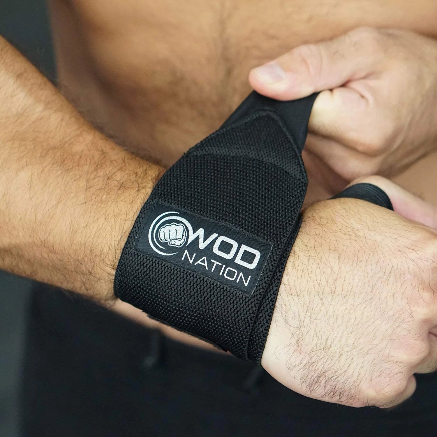 Elevate Your Lifts with Professional 12-Inch Wrist Wraps & Straps - Ultimate Support for Powerlifting and Weightlifting for Men & Women - Black