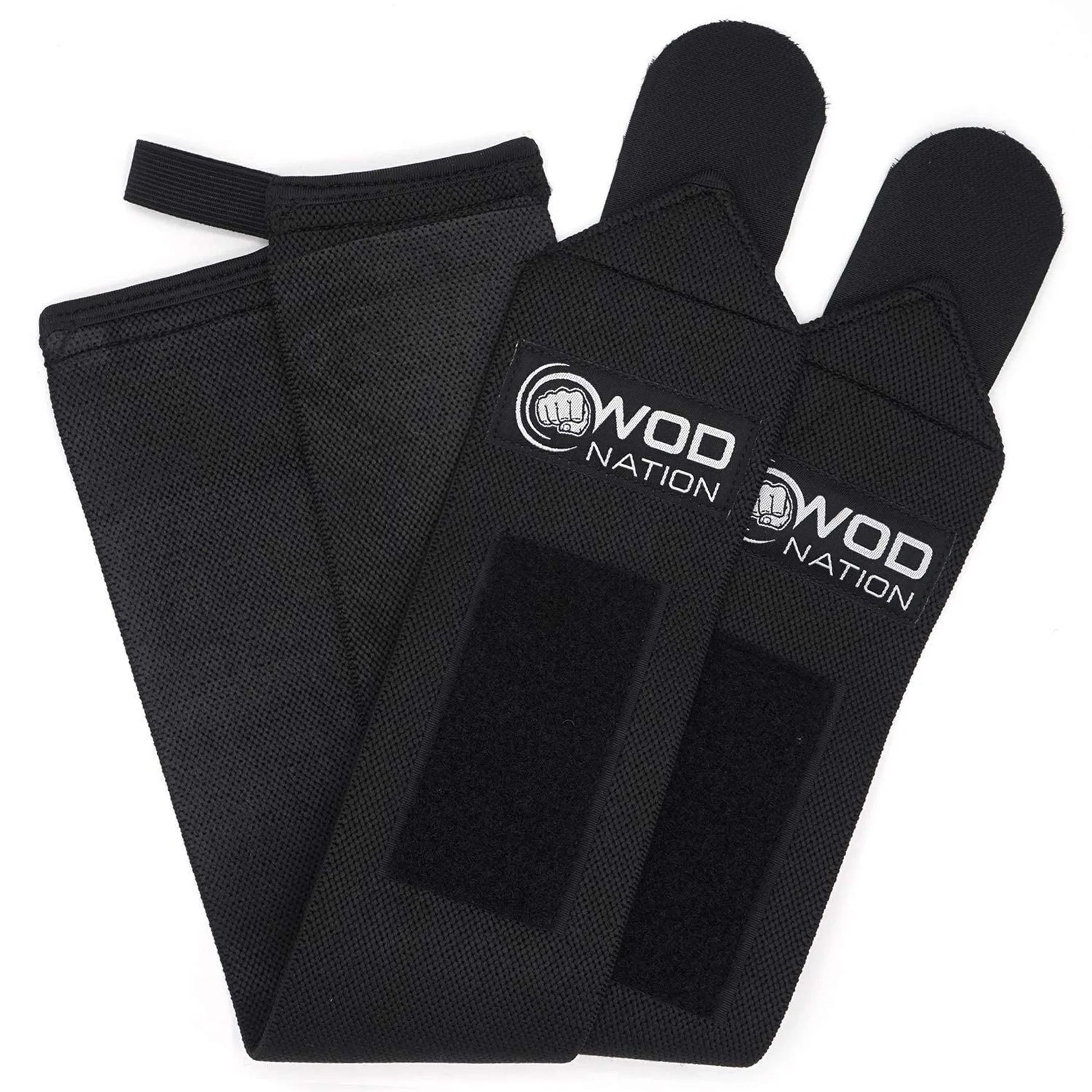 Elevate Your Lifts with Professional 12-Inch Wrist Wraps & Straps - Ultimate Support for Powerlifting and Weightlifting for Men & Women - Black