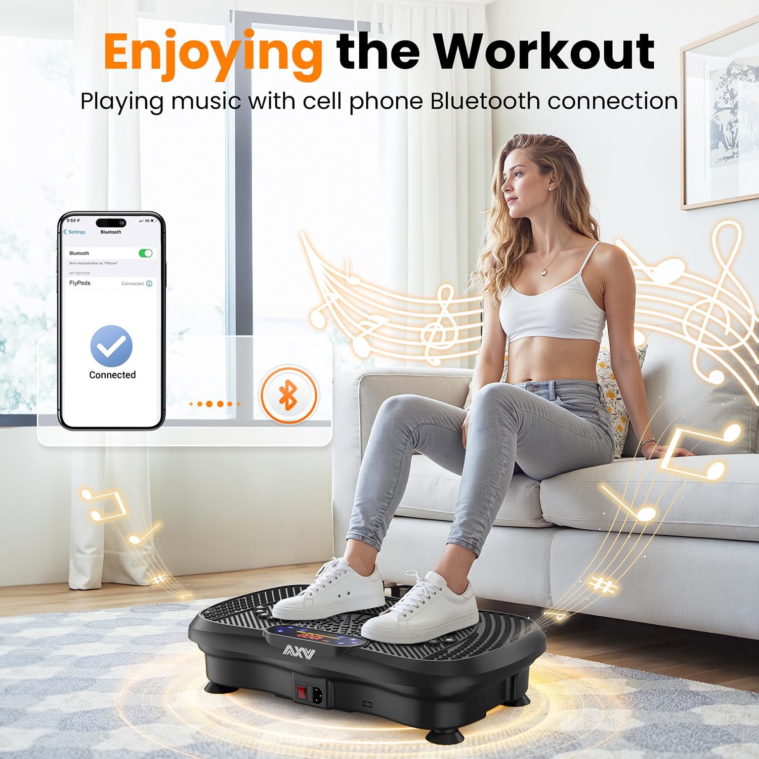 Transform Your Body with the AXV Vibration Plate Fitness Machine - Ultimate Full-Body Shaker for Weight Loss and Muscle Tone