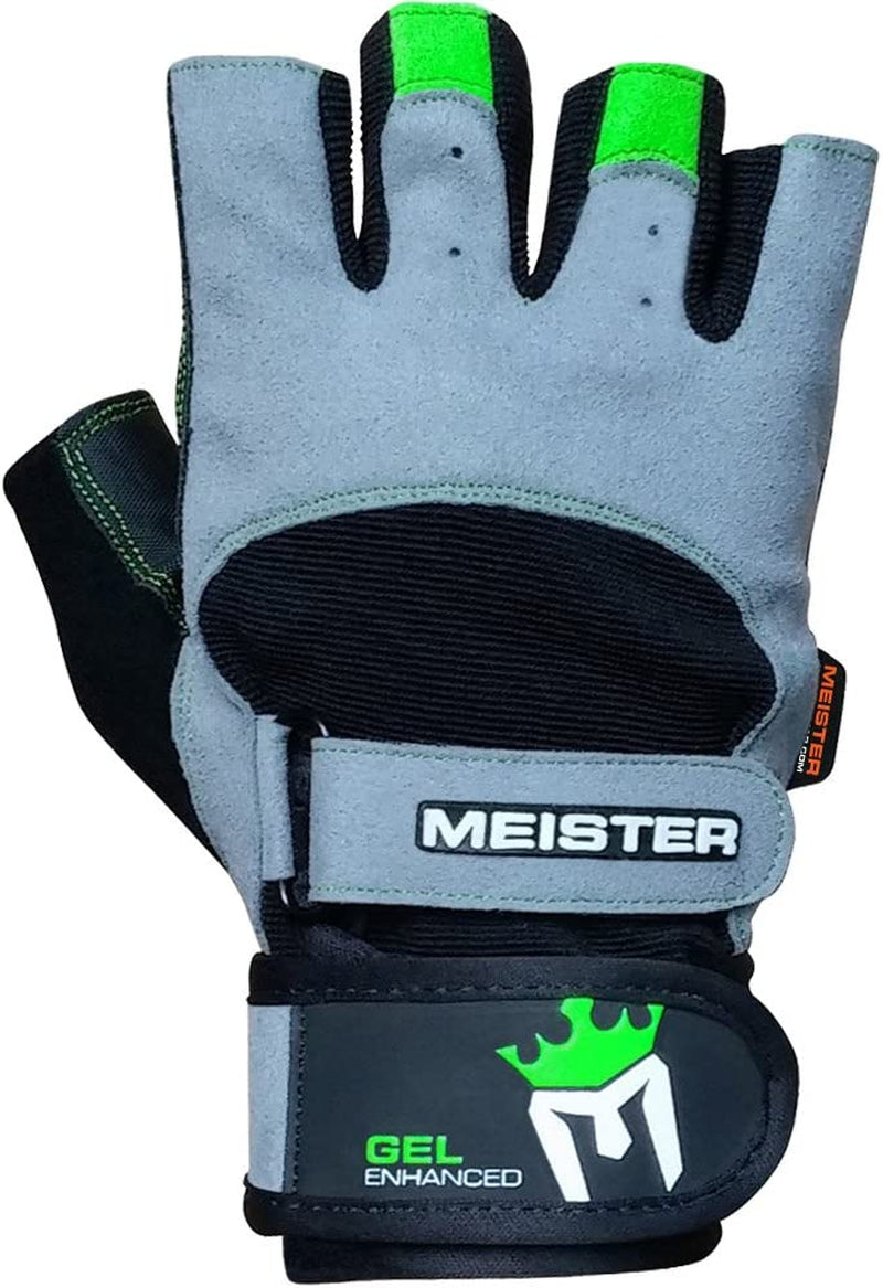 Elevate Your Workout with Meister's Gel-Padded Wrist Wrap Weight Lifting Gloves